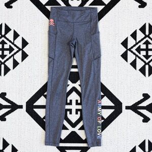 Lululemon x SoulCycle Army Of Love Speed Up Tight 28” Heathered Black Size 4